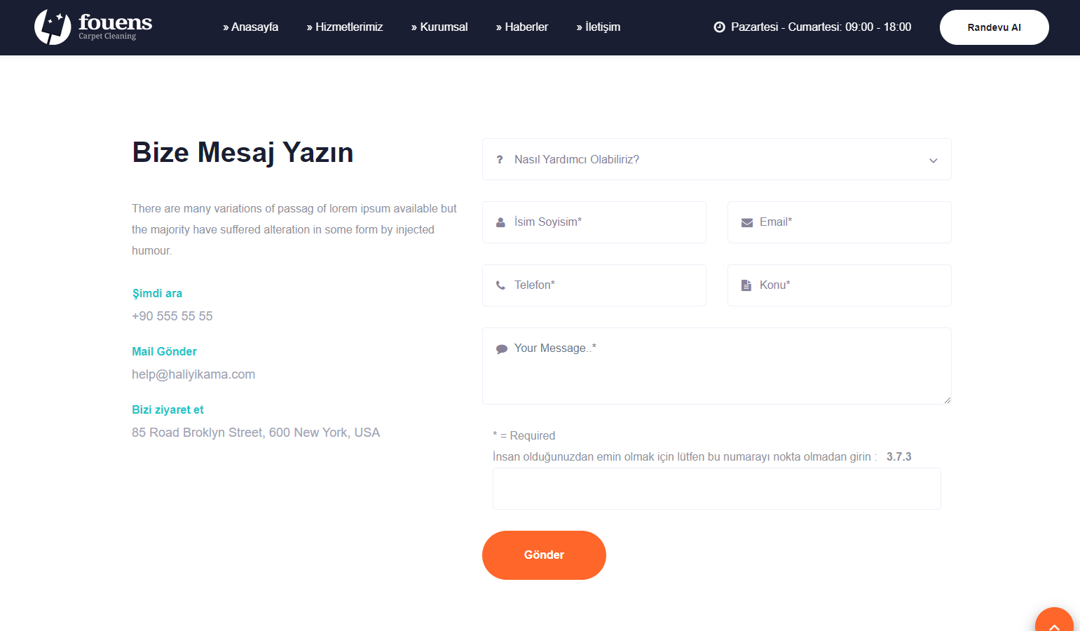 Halı Yıkama Firması Yazılımı