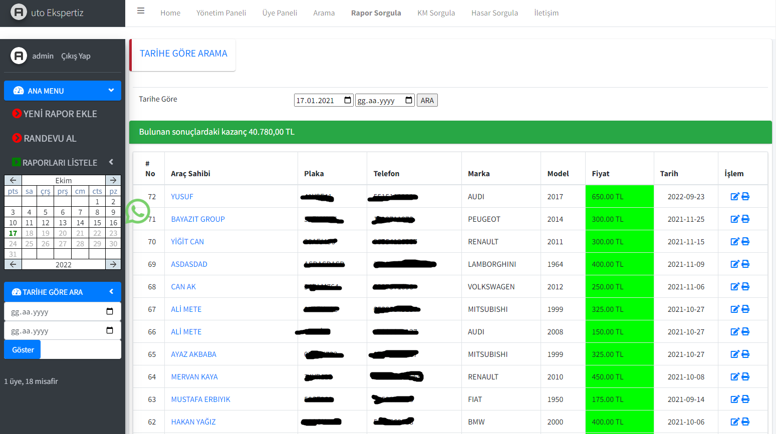 Oto Ekspertiz Yazılımı v2.0.1
